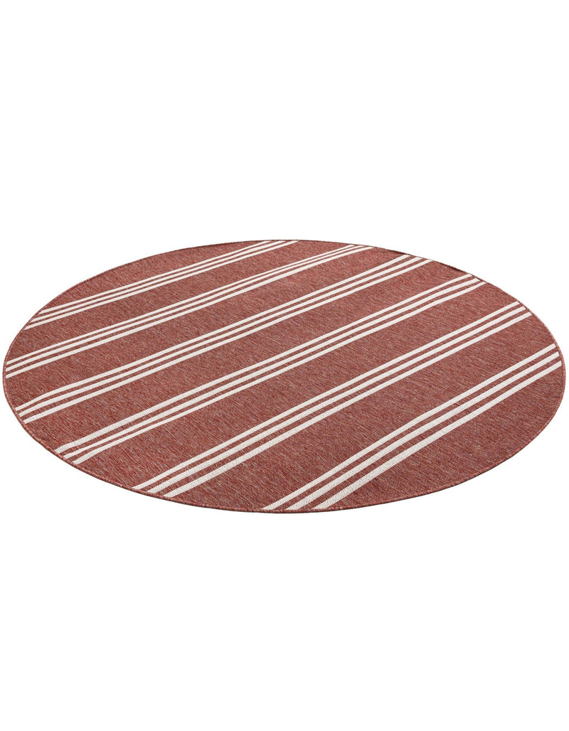 Urban Oasis Rugs Collection Area Rug -  District (Rust Red) Round Rust Red  lifestyle 70