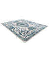 Bloomsbury Elegance Collection Area Rug - Mayfair Rectangle Ivory and Blue  lifestyle 7