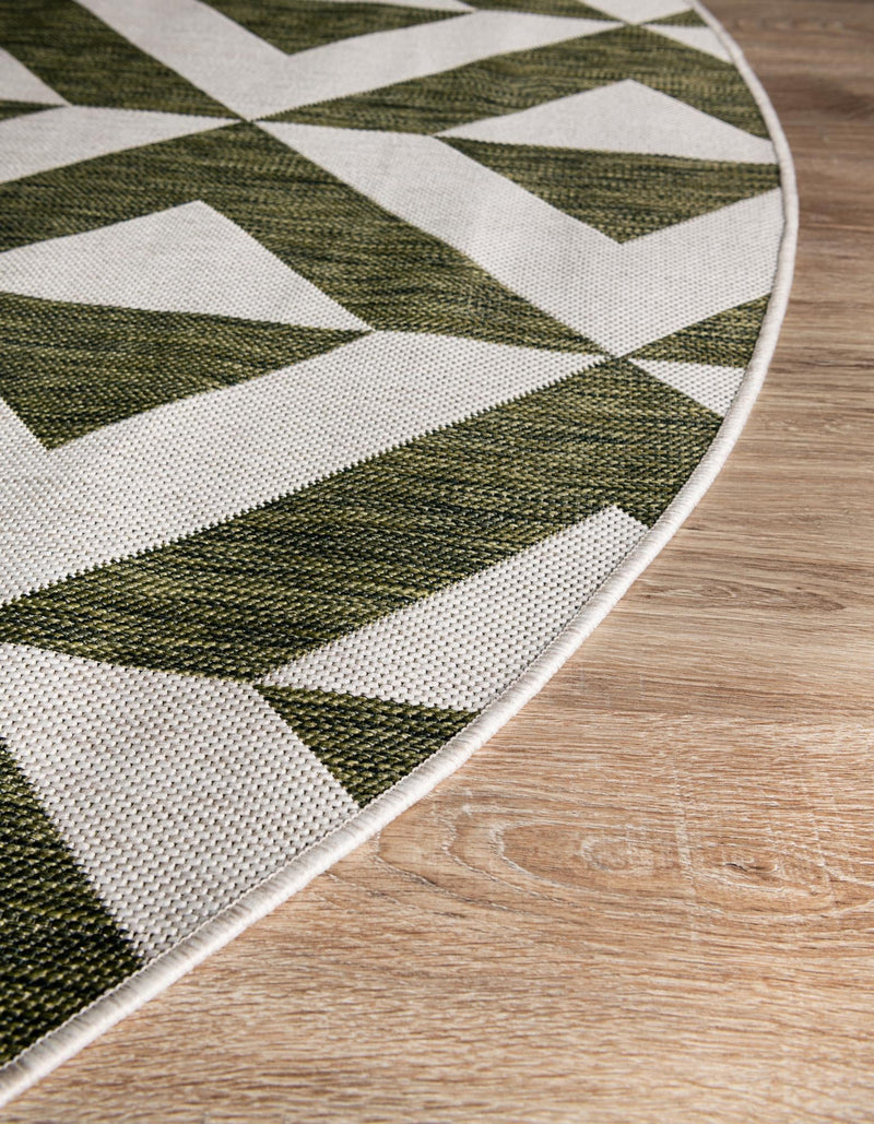 Urban Oasis Rugs Collection Area Rug -  Highrise (Green) Round Green  lifestyle 17