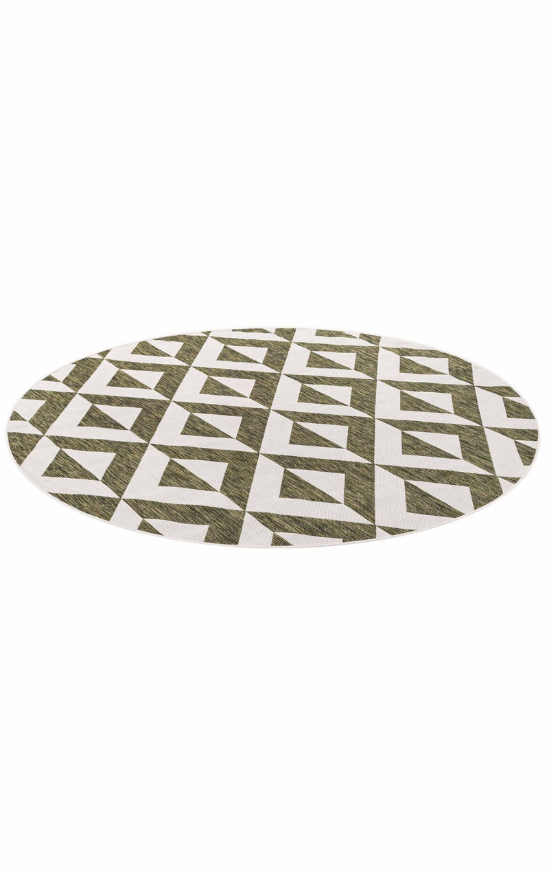 Urban Oasis Rugs Collection Area Rug -  Highrise (Green) Round Green  lifestyle 69