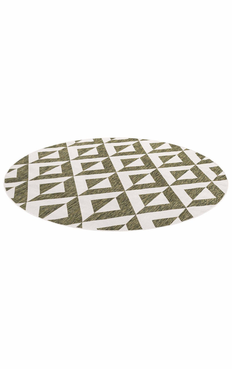Urban Oasis Rugs Collection Area Rug -  Highrise (Green) Round Green  lifestyle 70