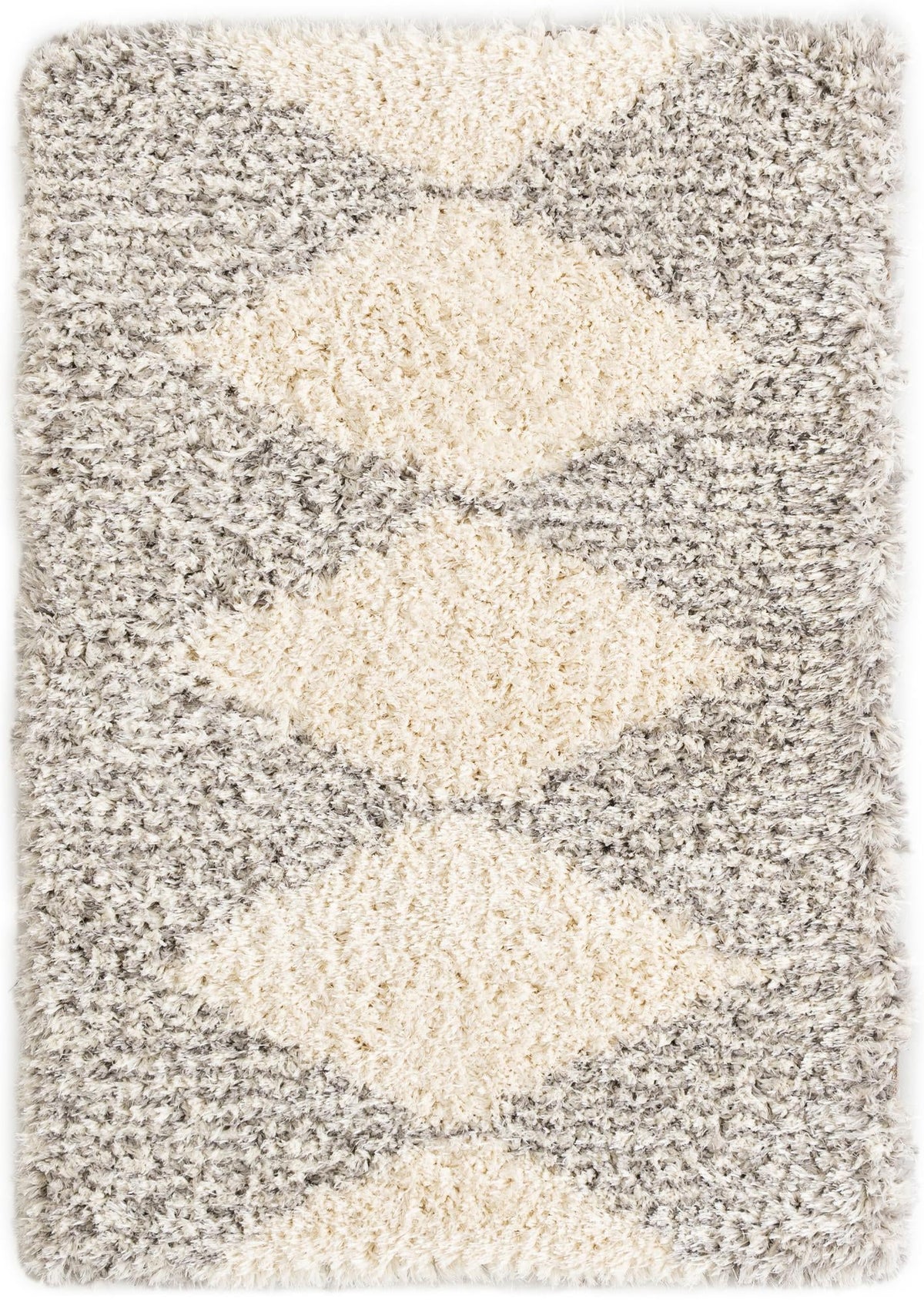 Eternal Plush Oasis Collection Area Rug -  Bliss Rectangle Pearl and Gray Main