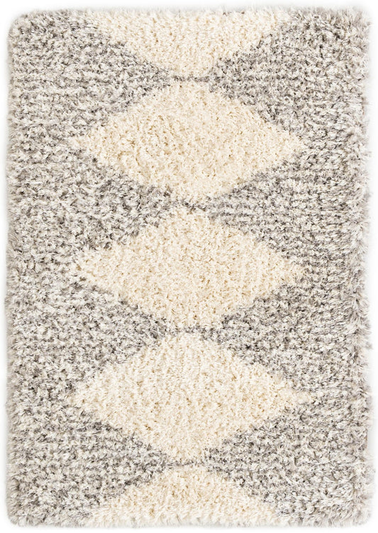 Eternal Plush Oasis Collection Area Rug -  Bliss Rectangle Pearl and Gray Main