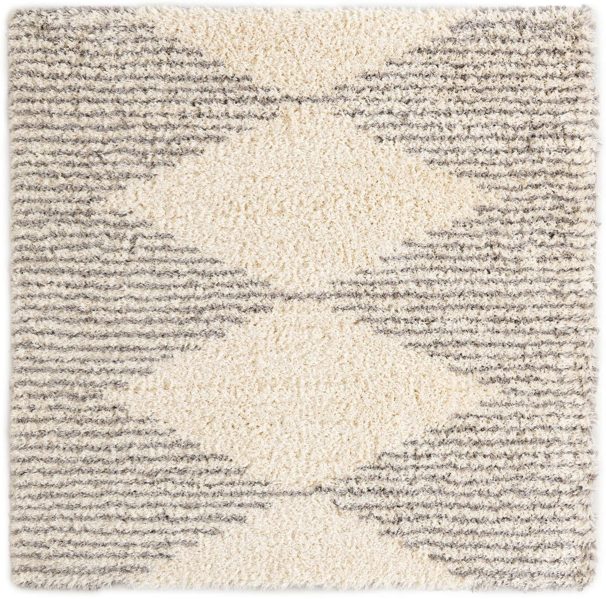 Eternal Plush Oasis Collection Area Rug -  Bliss Square Pearl and Gray  lifestyle 54