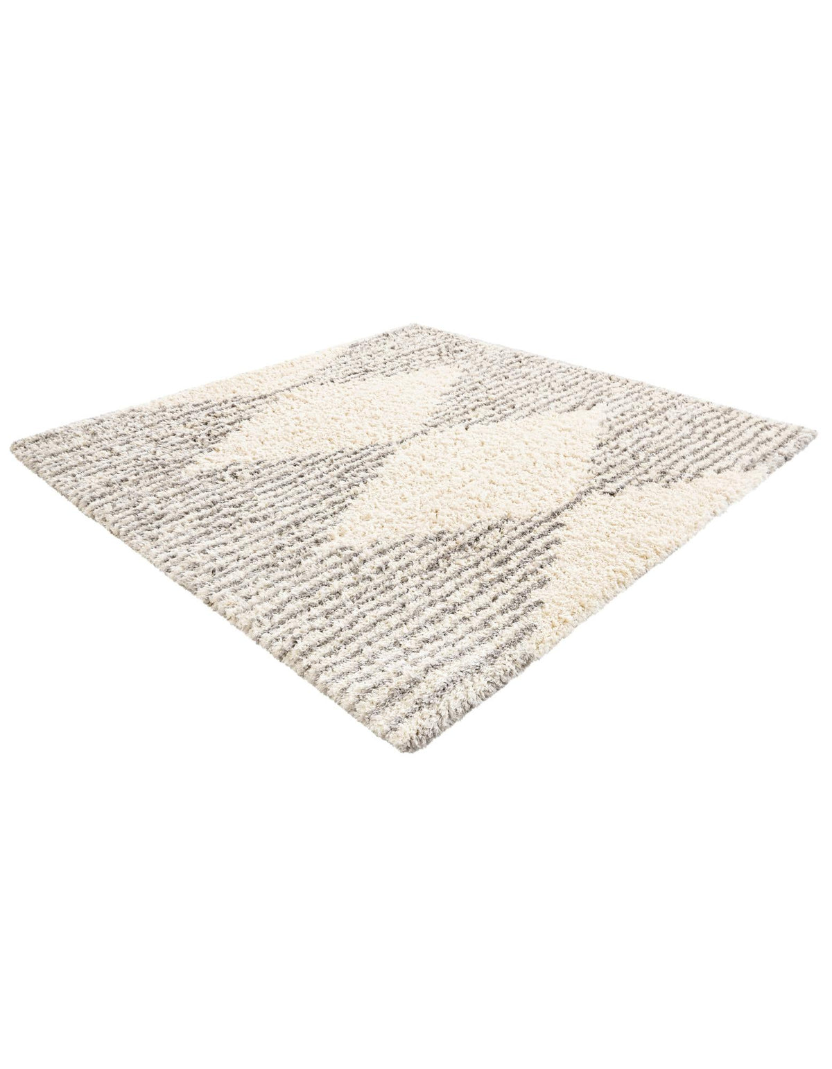 Eternal Plush Oasis Collection Area Rug -  Bliss Square Pearl and Gray  lifestyle 20