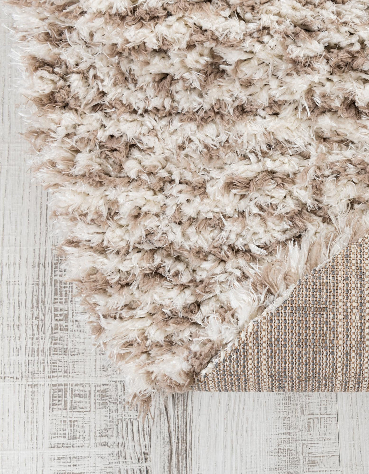 Eternal Plush Oasis Collection Area Rug -  Bliss Round Pearl and Khaki  lifestyle 53