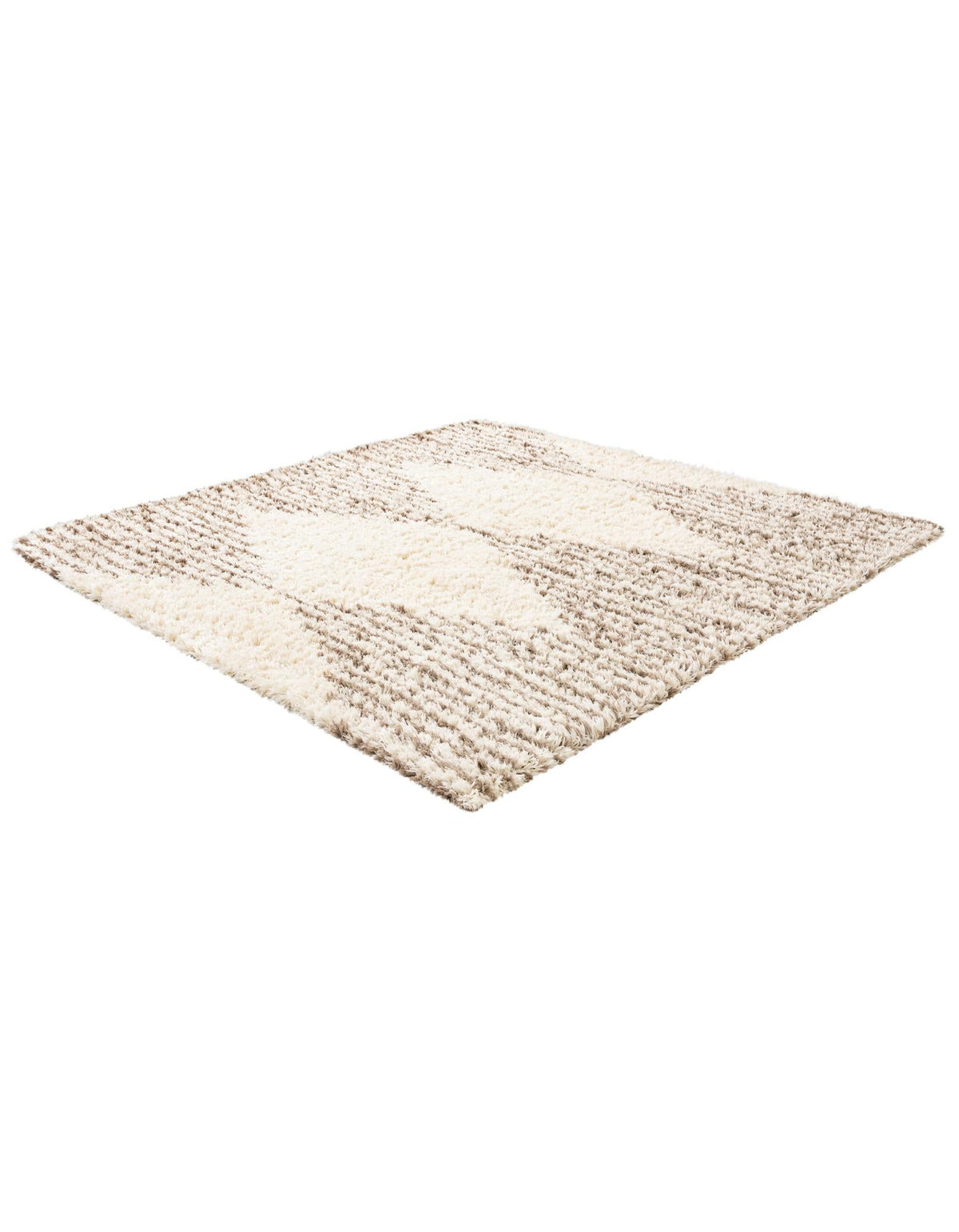 Eternal Plush Oasis Collection Area Rug -  Bliss Square Pearl and Khaki  lifestyle 66