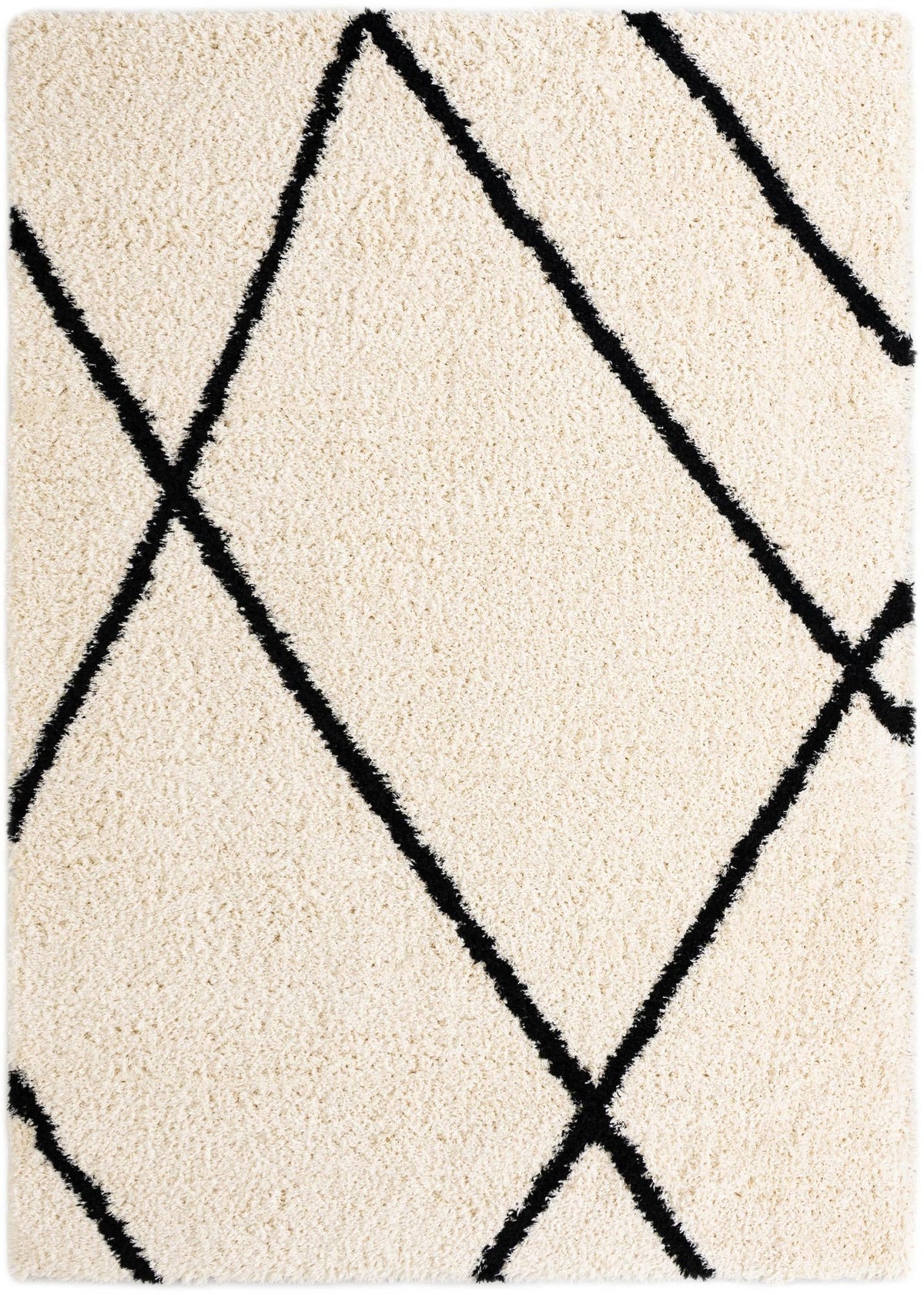 Eternal Plush Oasis Collection Area Rug -  Retreat Rectangle Pearl and Black  lifestyle 3