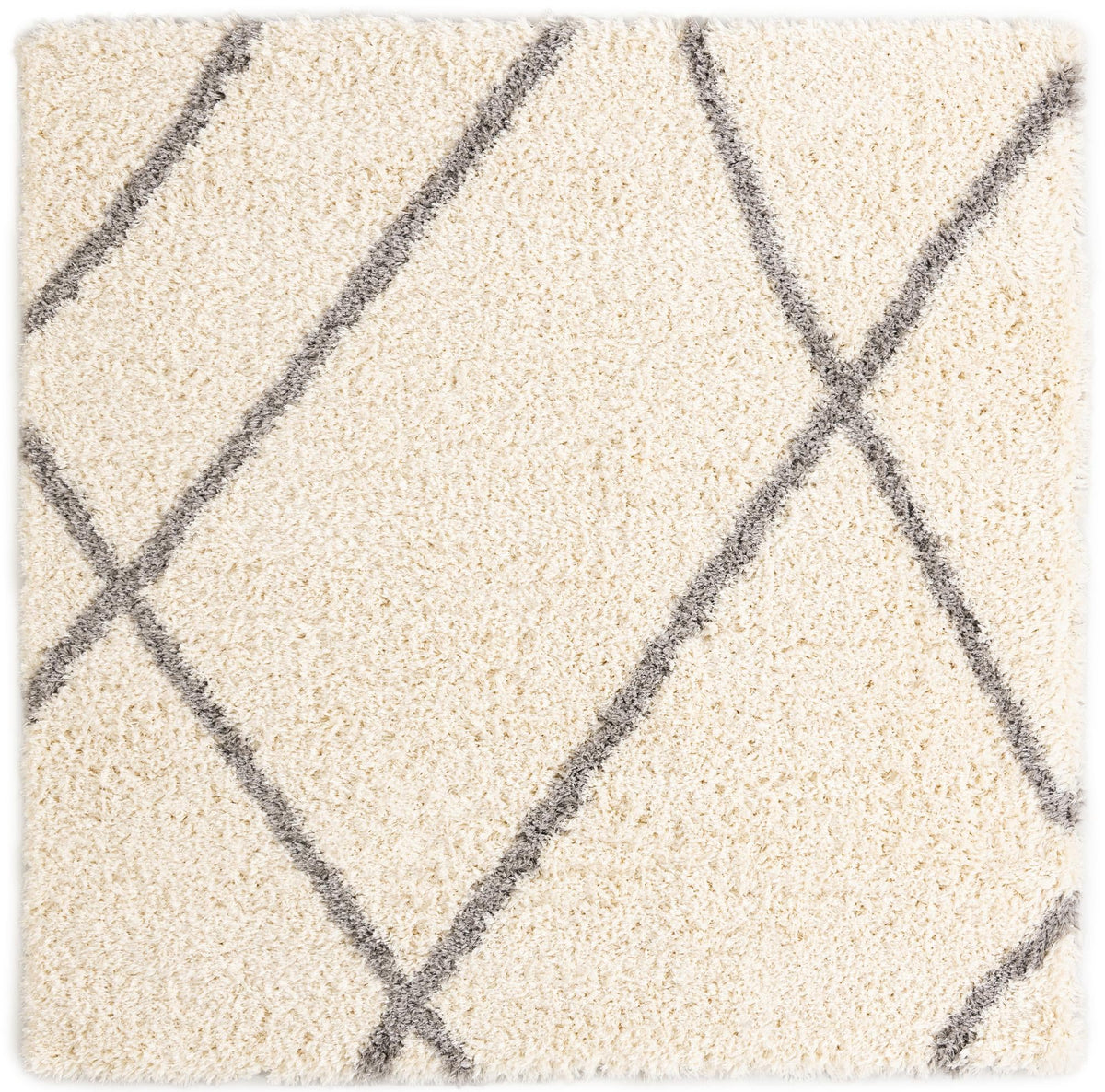 Eternal Plush Oasis Collection Area Rug -  Retreat Square Pearl and Gray  lifestyle 88
