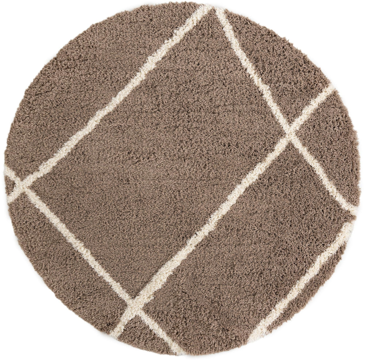 Eternal Plush Oasis Collection Area Rug -  Retreat Round Khaki  lifestyle 84