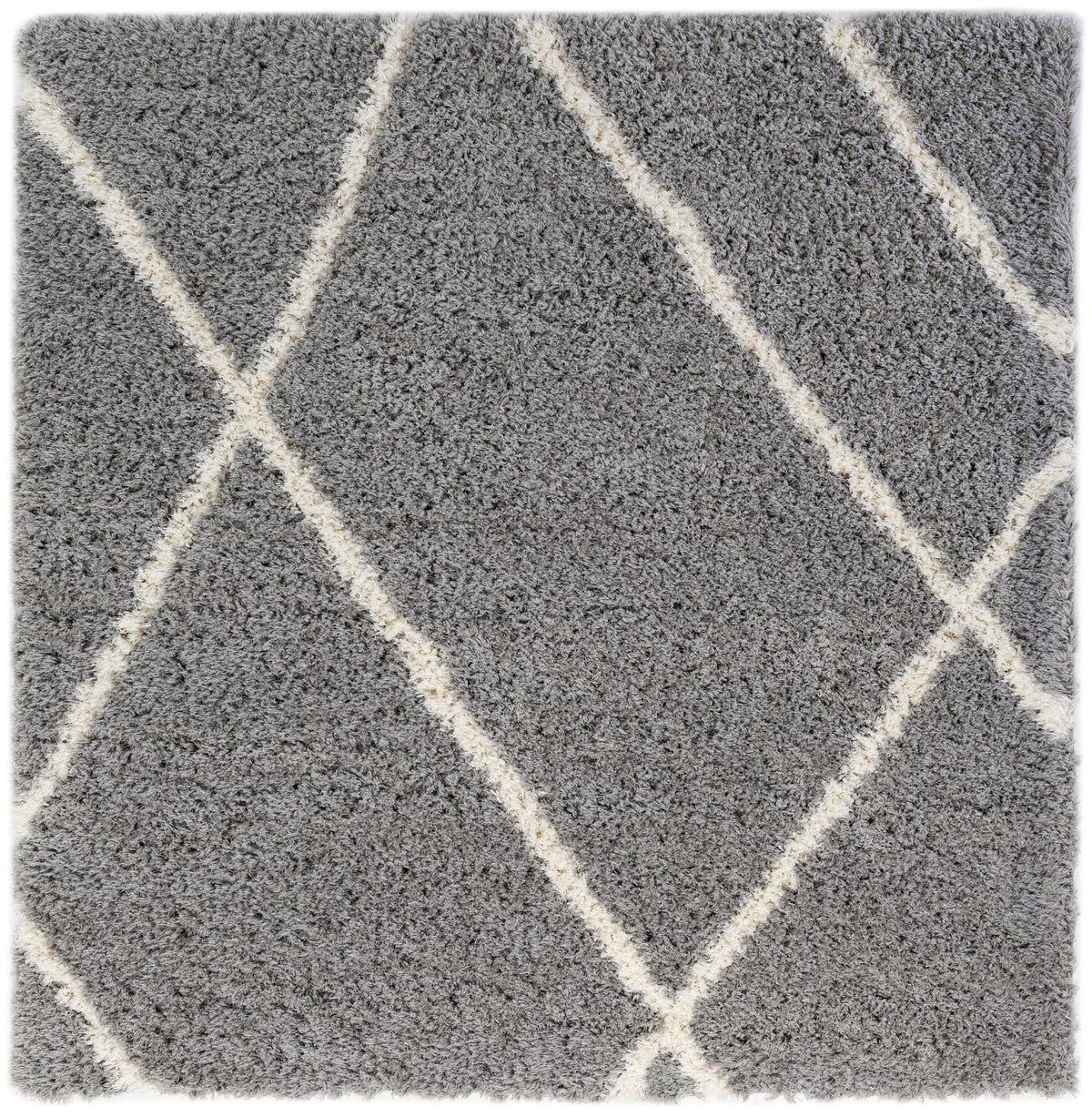 Eternal Plush Oasis Collection Area Rug -  Retreat Square Ash Gray  lifestyle 83