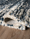 Tranquil Tides Shag Collection Area Rug - Marina Rectangle Blue  lifestyle 21