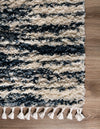 Tranquil Tides Shag Collection Area Rug - Marina Rectangle Blue  lifestyle 23