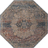 Coastal Haven Collection Area Rug - Seabreeze (Multi) Octagon Multi  lifestyle 24