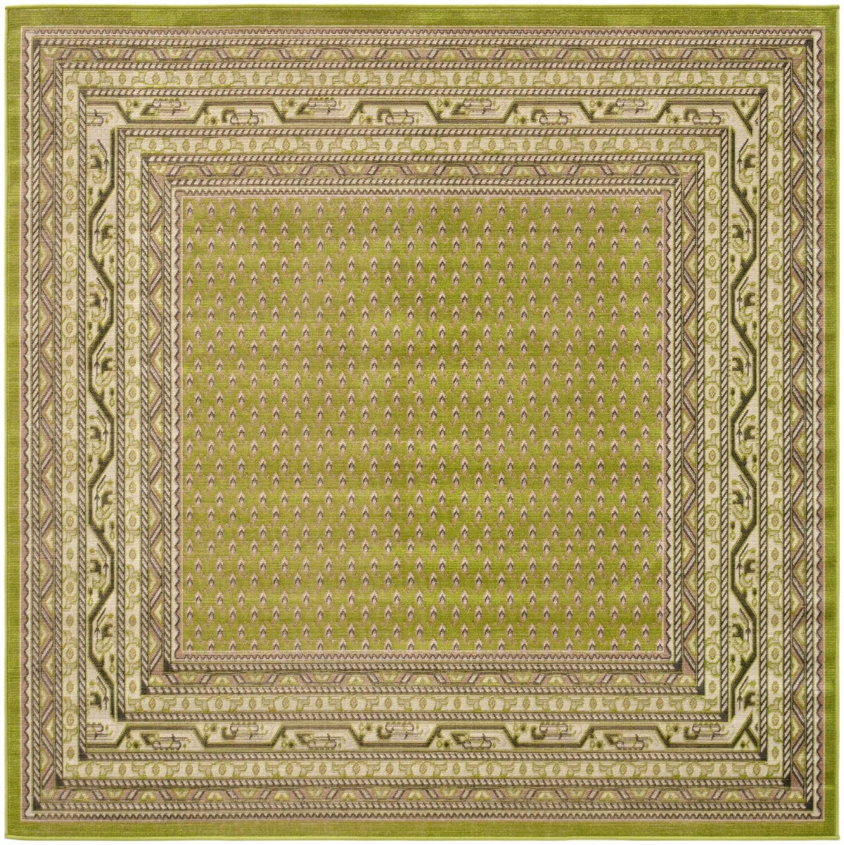 Soho Elegance Collection Area Rug -  Mercer (Green) Square Green  lifestyle 41