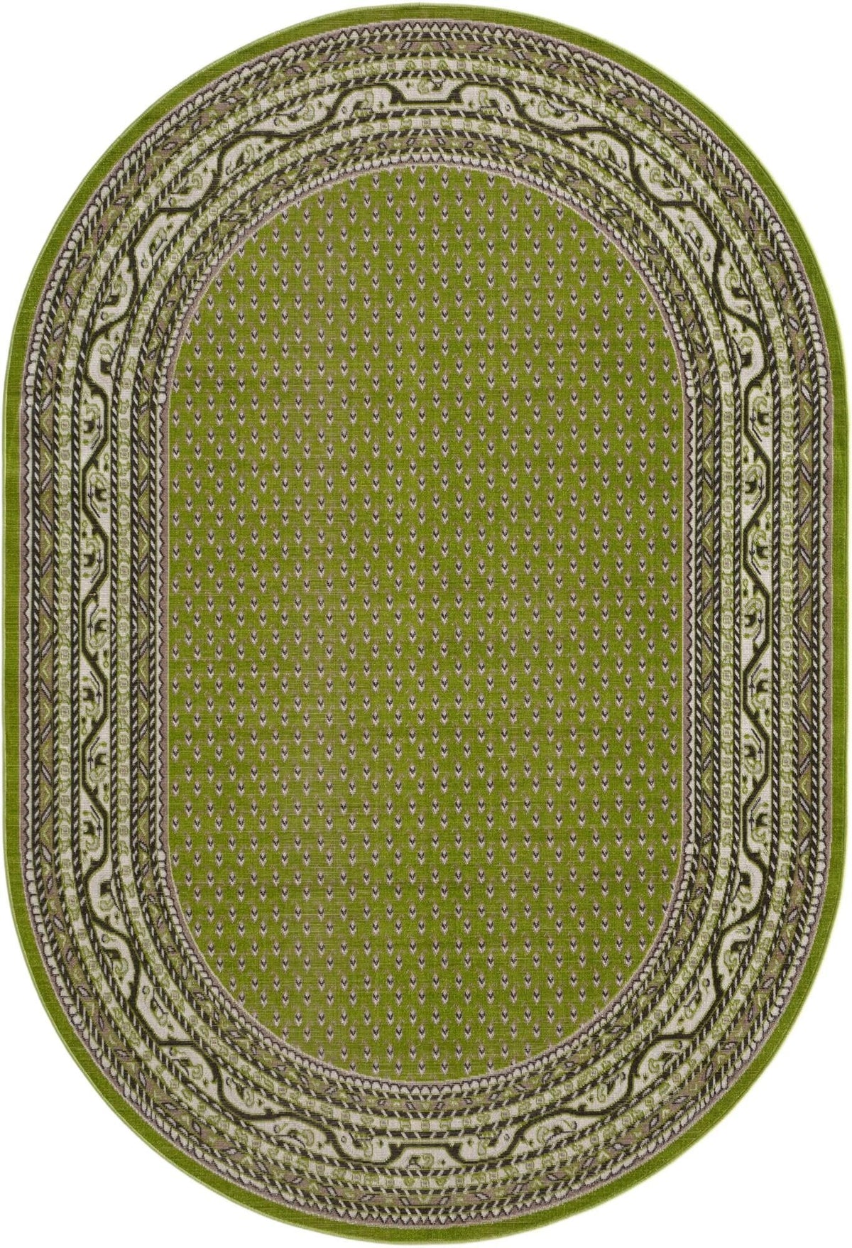 Soho Elegance Collection Area Rug -  Mercer (Green) Oval Green  lifestyle 42