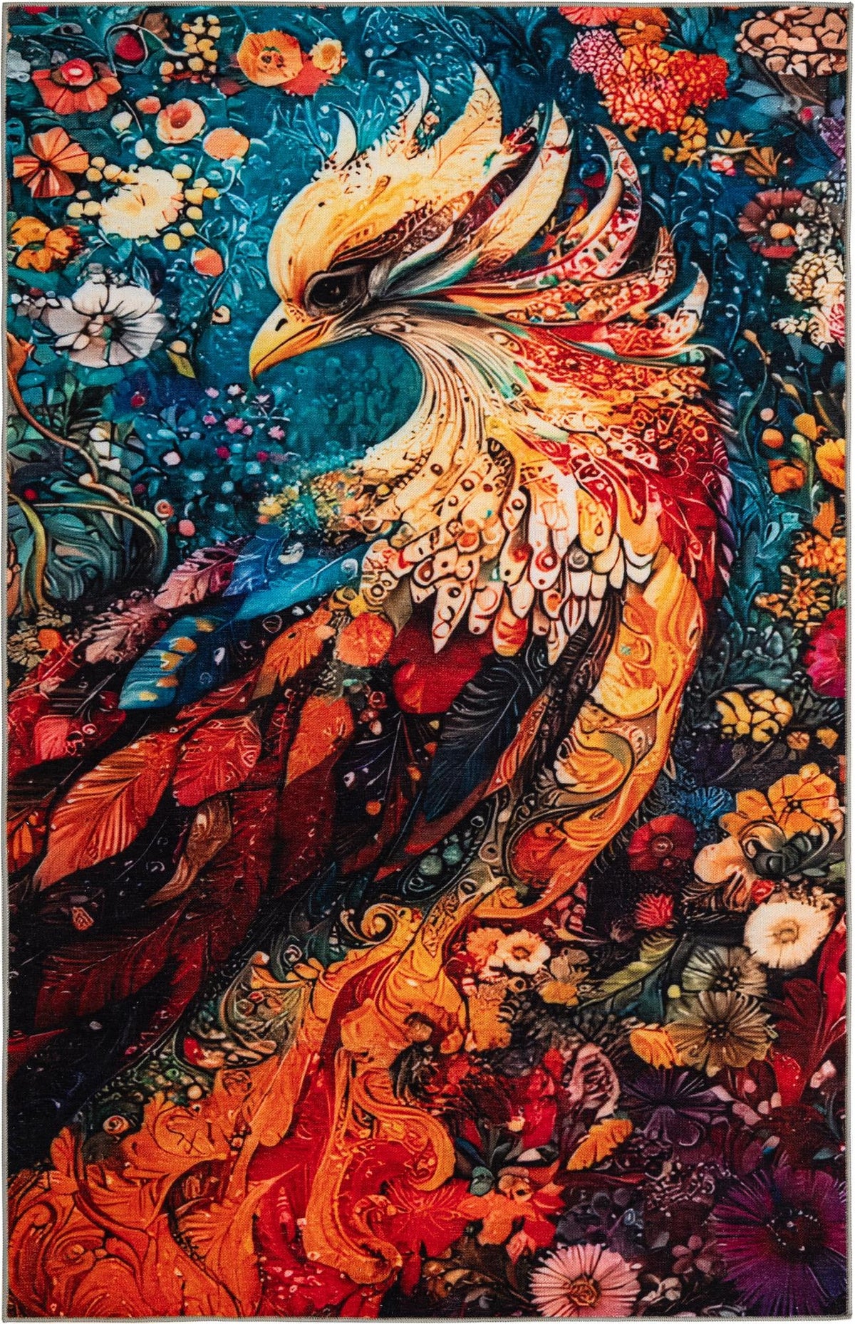 Enchanted Meadow Collection Area Rug -  FloraWood Rectangle Multi Main