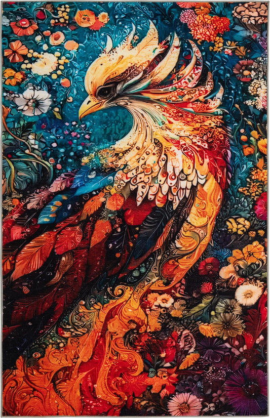 Enchanted Meadow Collection Area Rug -  FloraWood Rectangle Multi Main