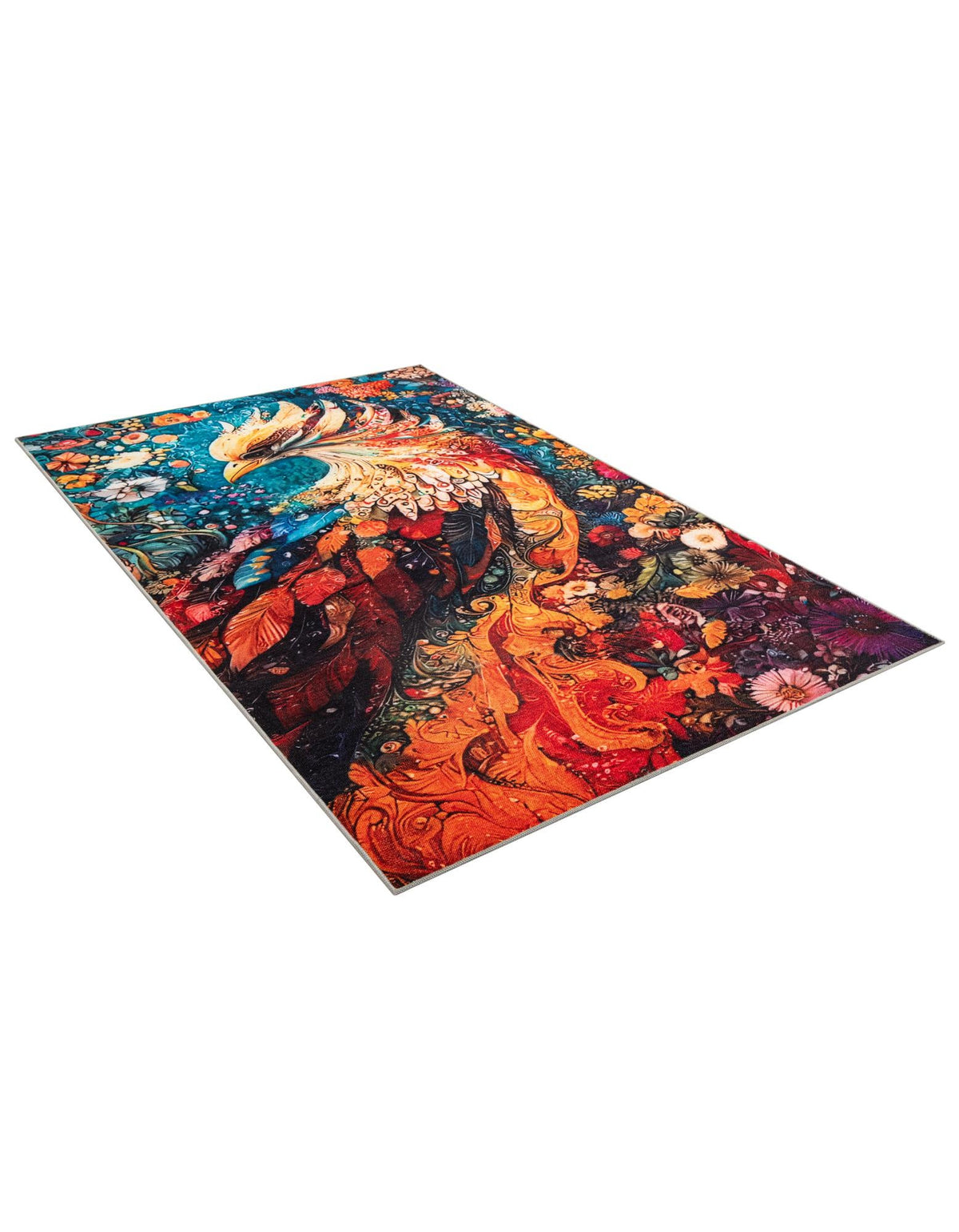 Enchanted Meadow Collection Area Rug -  FloraWood Rectangle Multi  lifestyle 2