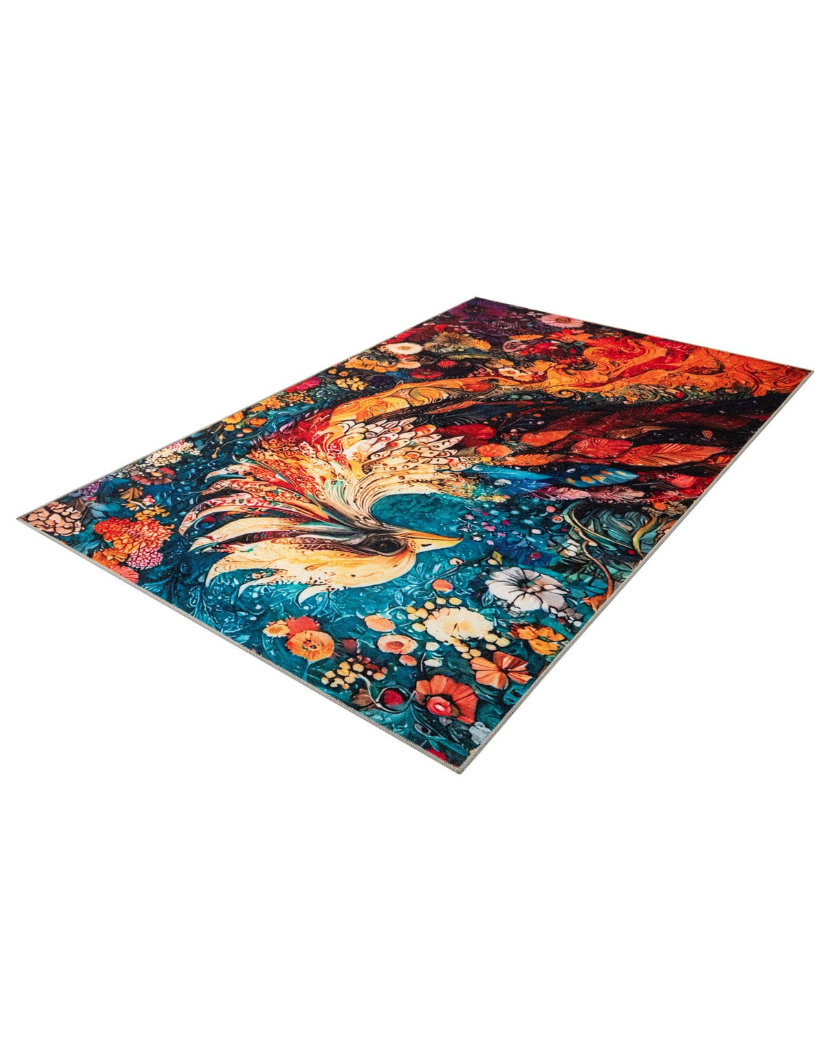 Enchanted Meadow Collection Area Rug -  FloraWood Rectangle Multi  lifestyle 3