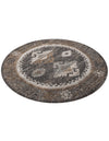 Desert Modern Eco Rug Series Collection Area Rug -  Mojave Round Charcoal Gray  lifestyle 60
