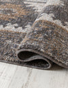 Desert Modern Eco Rug Series Collection Area Rug -  Mojave Square Charcoal Gray  lifestyle 50