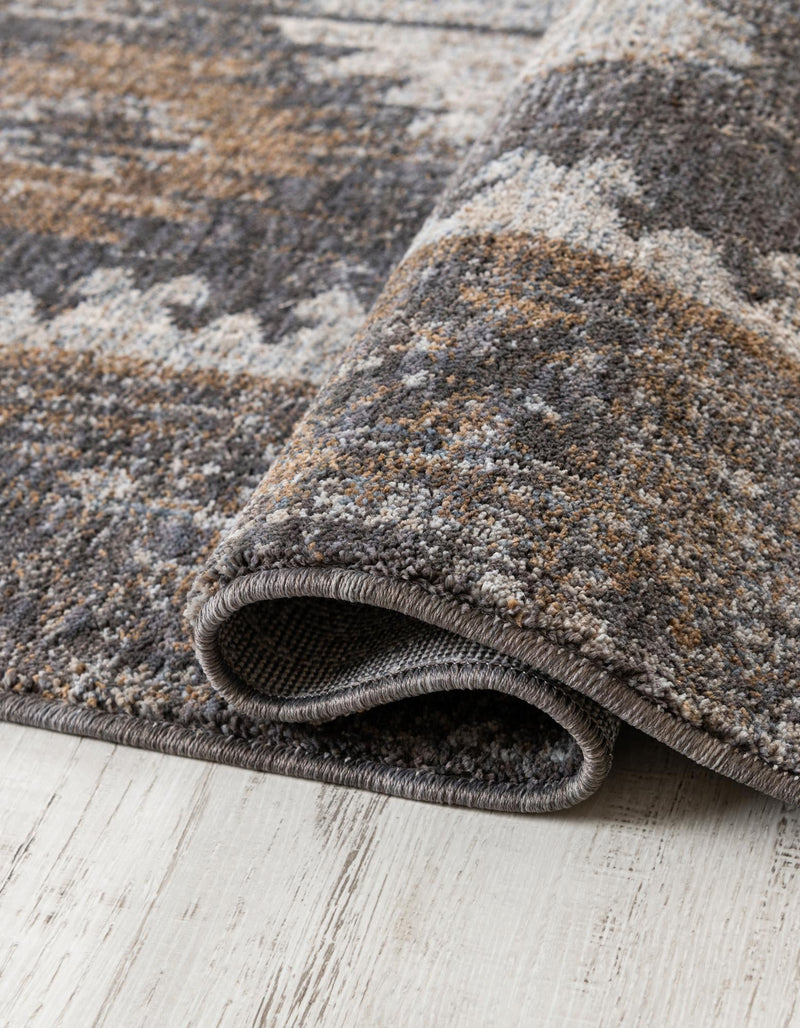 Desert Modern Eco Rug Series Collection Area Rug -  Mojave Square Charcoal Gray  lifestyle 50