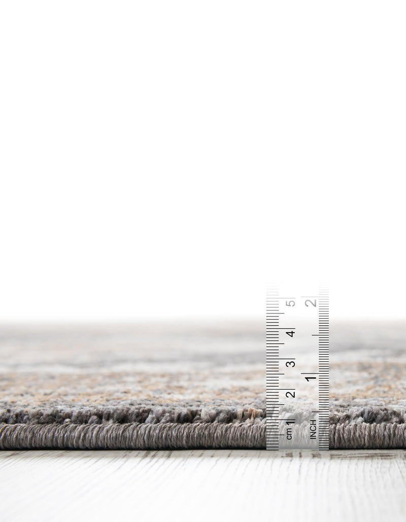 Desert Modern Eco Rug Series Collection Area Rug -  Mojave Square Charcoal Gray  lifestyle 51