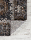 Desert Modern Eco Rug Series Collection Area Rug -  Mojave Square Charcoal Gray  lifestyle 53