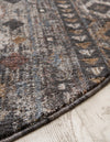 Desert Modern Eco Rug Series Collection Area Rug -  Sonora Round Khaki Gray  lifestyle 38
