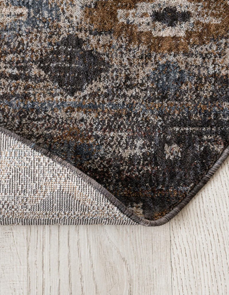 Desert Modern Eco Rug Series Collection Area Rug -  Sonora Round Khaki Gray  lifestyle 39