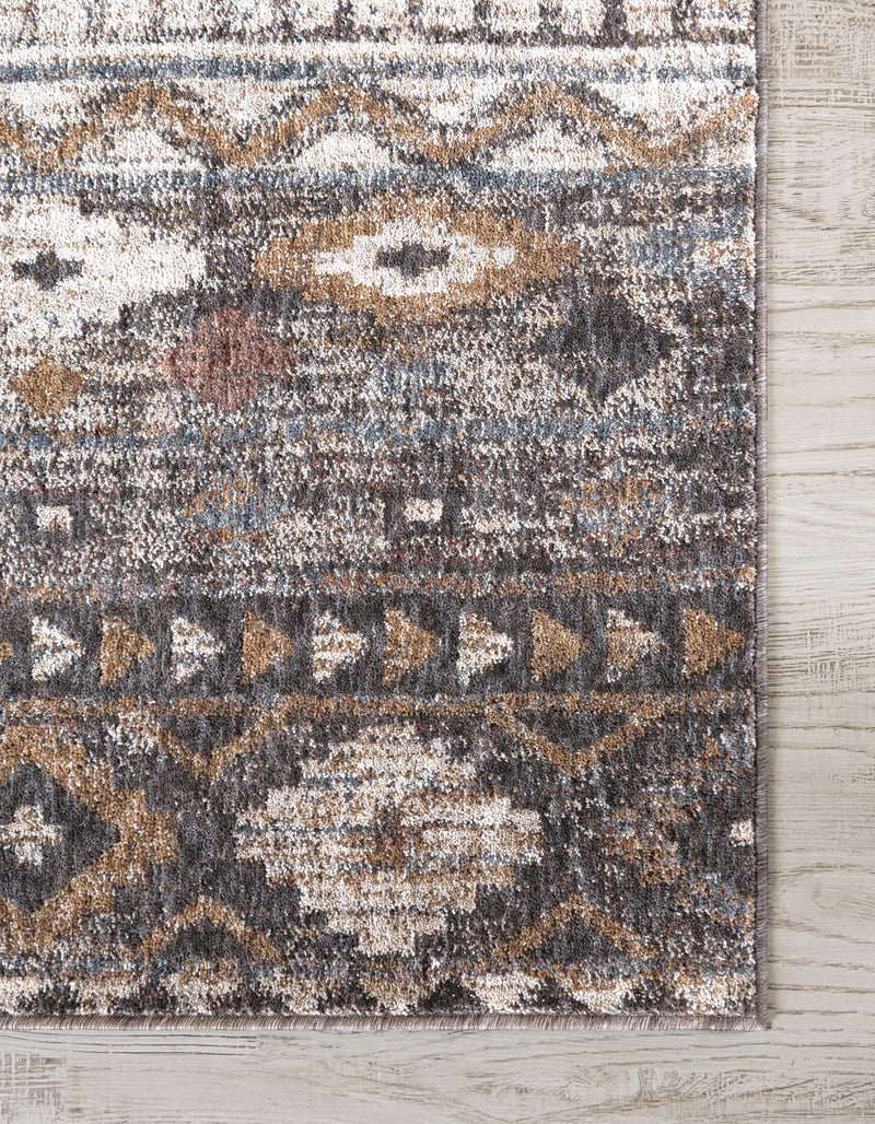 Desert Modern Eco Rug Series Collection Area Rug -  Sonora Square Khaki Gray  lifestyle 42