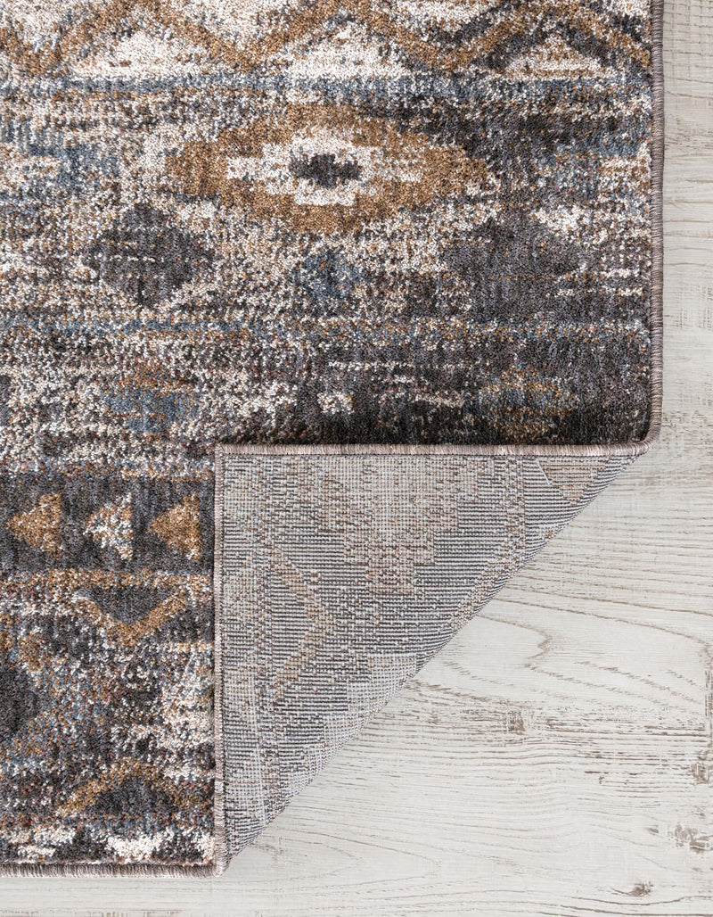 Desert Modern Eco Rug Series Collection Area Rug -  Sonora Square Khaki Gray  lifestyle 43
