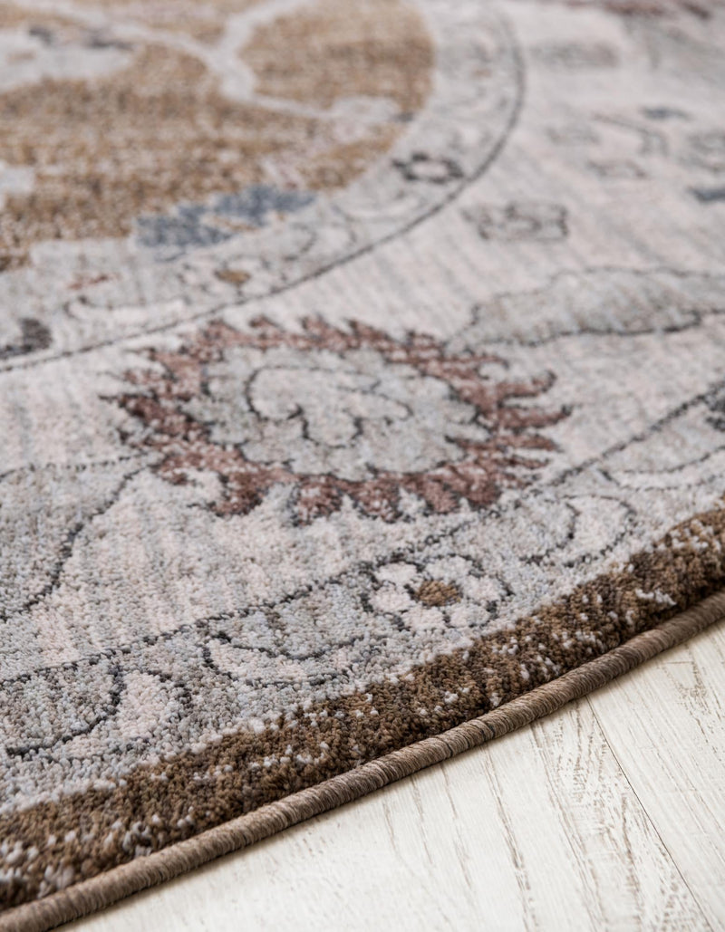 Desert Modern Eco Rug Series Collection Area Rug -  Sonora Oval Khaki Gray  lifestyle 34