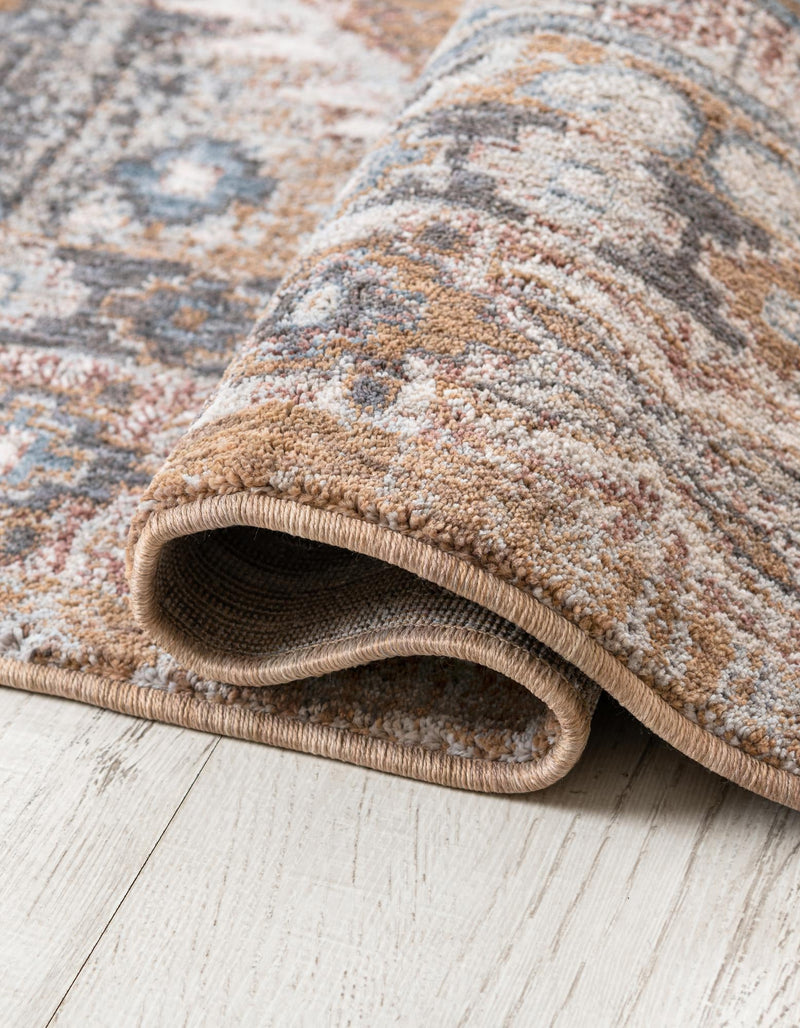 Desert Modern Eco Rug Series Collection Area Rug -  Navajo Square Khaki Gray  lifestyle 42