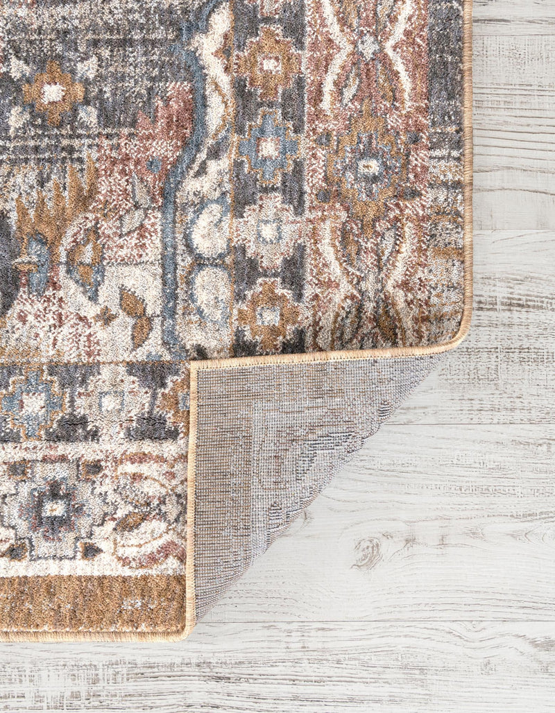 Desert Modern Eco Rug Series Collection Area Rug -  Navajo Square Khaki Gray  lifestyle 45