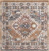 Desert Modern Eco Rug Series Collection Area Rug -  Navajo Square Khaki Gray  lifestyle 39