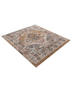 Desert Modern Eco Rug Series Collection Area Rug -  Navajo Square Khaki Gray  lifestyle 47