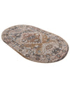 Desert Modern Eco Rug Series Collection Area Rug -  Navajo Oval Khaki Gray  lifestyle 50