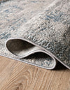 Aegean Elegance Collection Area Rug -  Milos Square Gray Blue  lifestyle 23