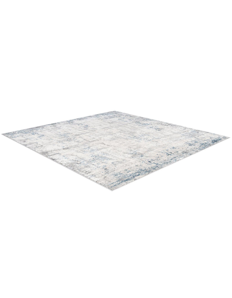 Aegean Elegance Collection Area Rug -  Milos Square Gray Blue  lifestyle 22