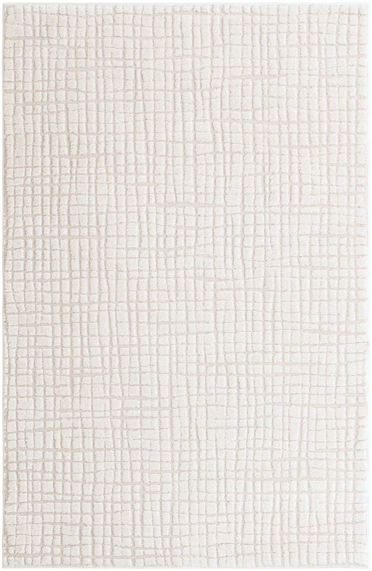 Haven Tapestry Collection Area Rug - WhisperingFalls Rectangle Ivory White  lifestyle 7