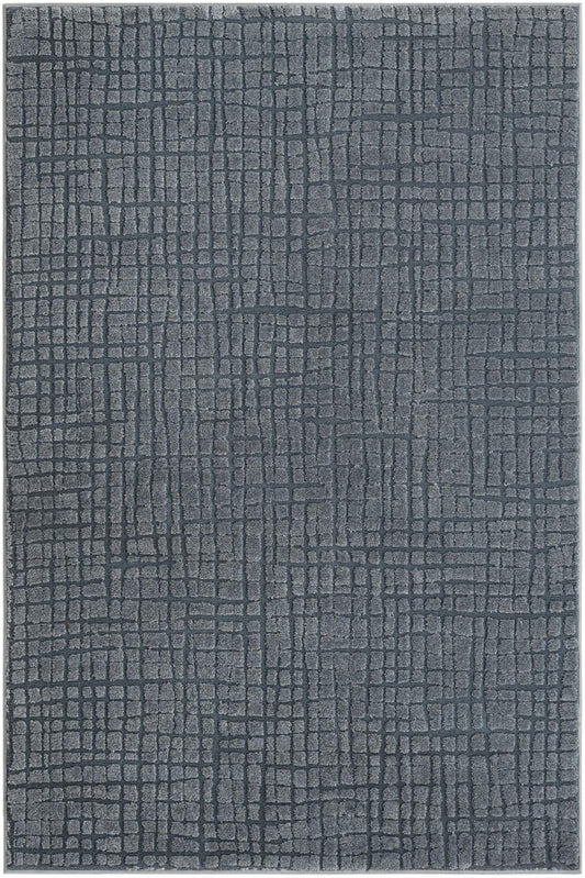 Haven Tapestry Collection Area Rug - WhisperingFalls Rectangle Serenity Blue Main