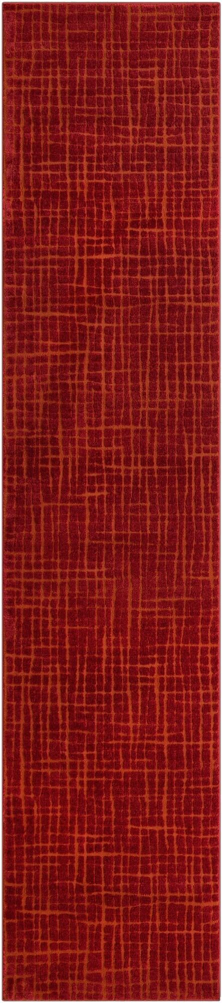 Haven Tapestry Collection Area Rug - WhisperingFalls Runner Burnt Sienna  lifestyle 80