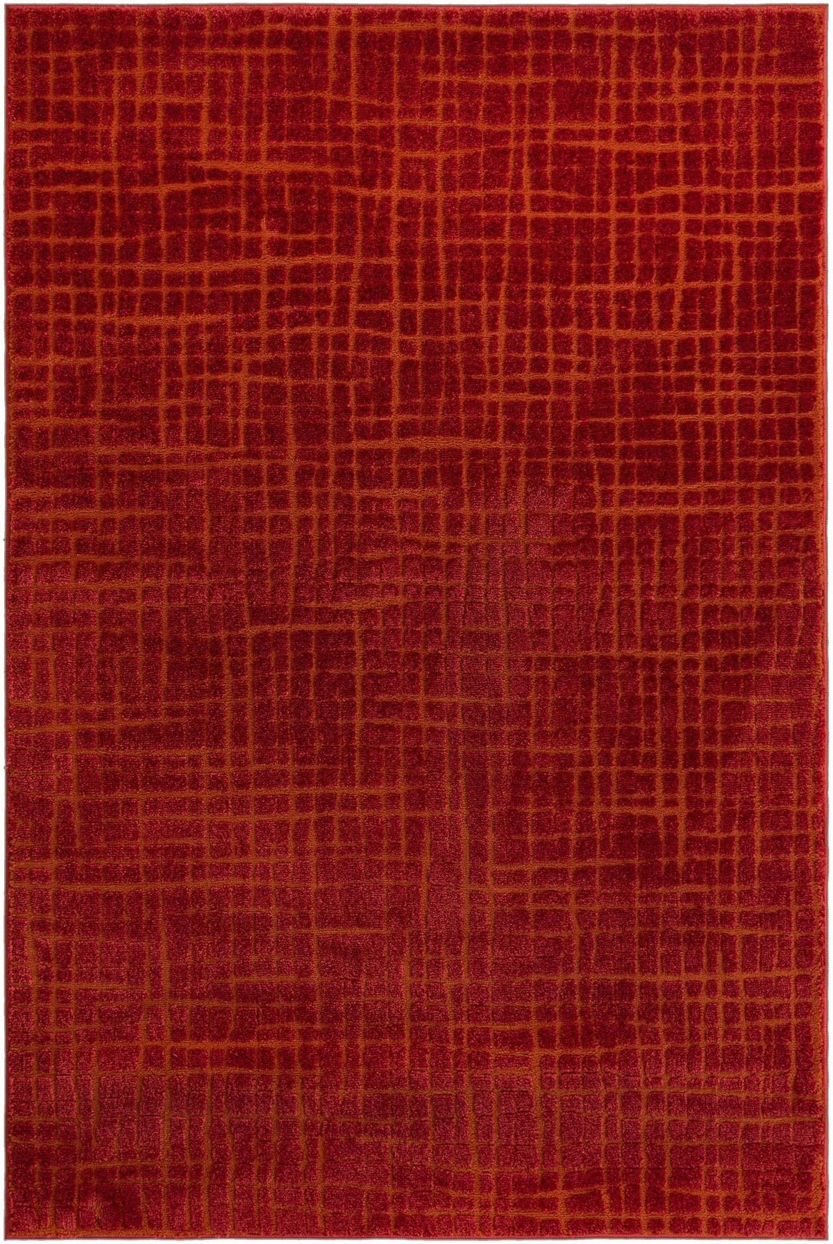Haven Tapestry Collection Area Rug - WhisperingFalls Rectangle Burnt Sienna  lifestyle 2