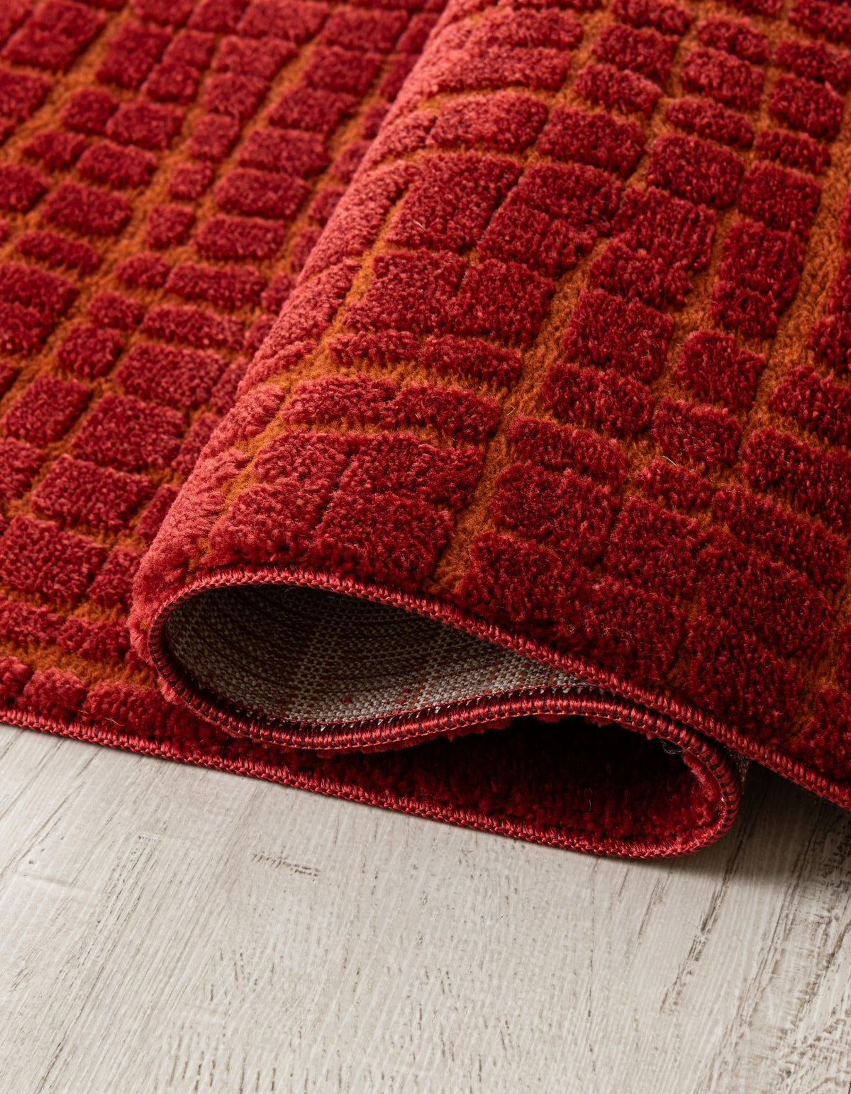 Haven Tapestry Collection Area Rug - WhisperingFalls Runner Burnt Sienna  lifestyle 120