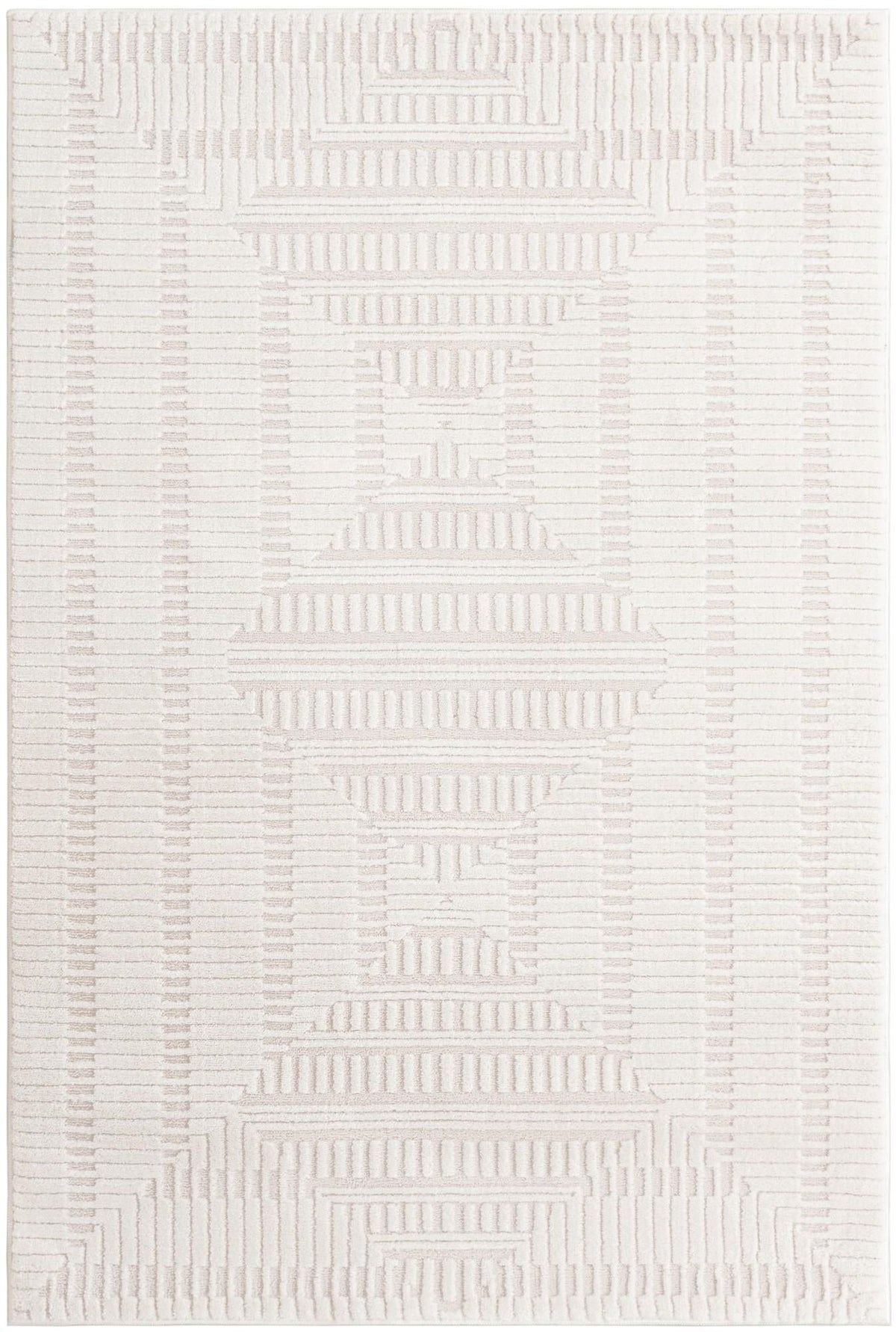 Haven Tapestry Collection Area Rug -  TranquilGlade Rectangle Ivory White Main