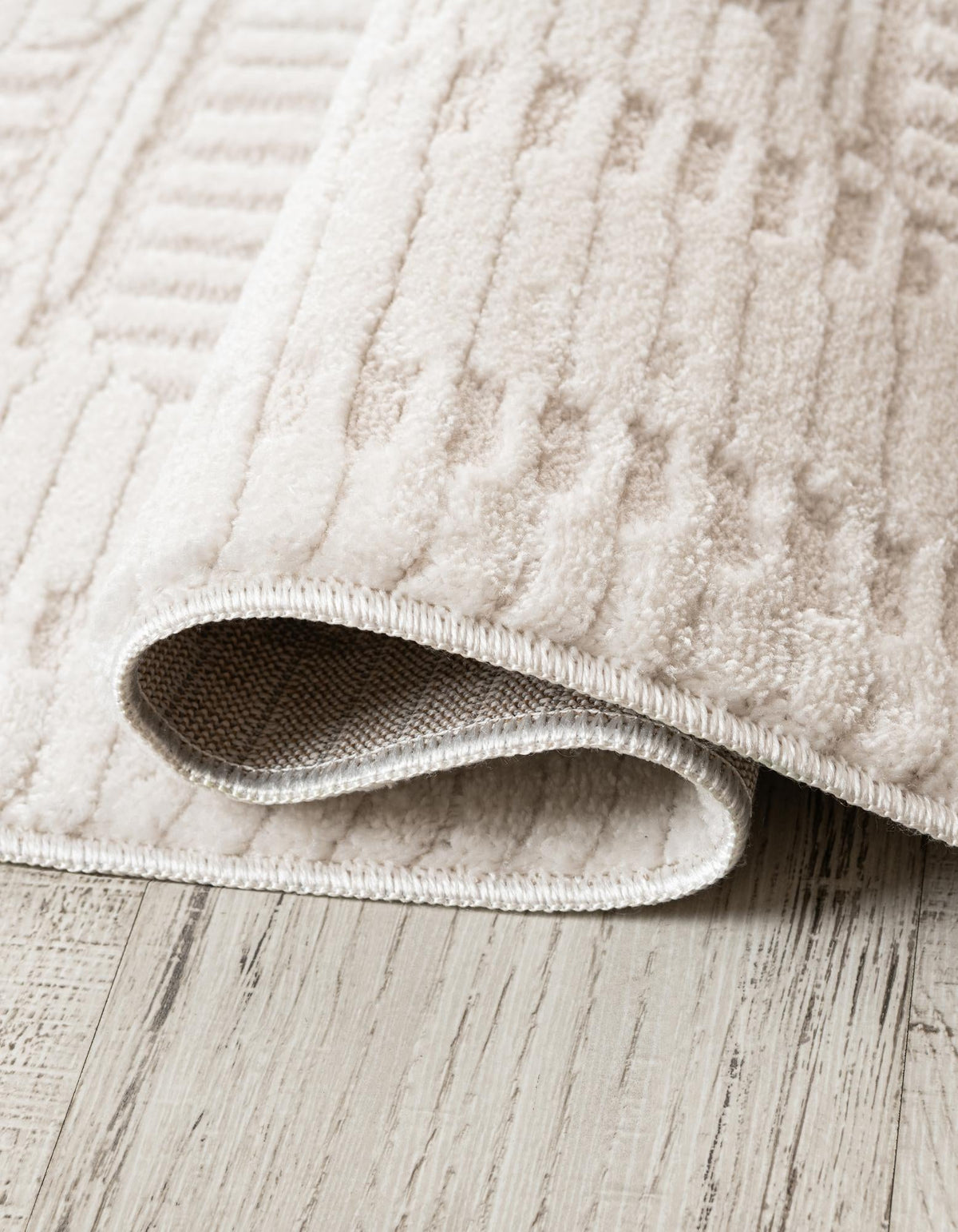 Haven Tapestry Collection Area Rug -  TranquilGlade Runner Ivory White  lifestyle 44