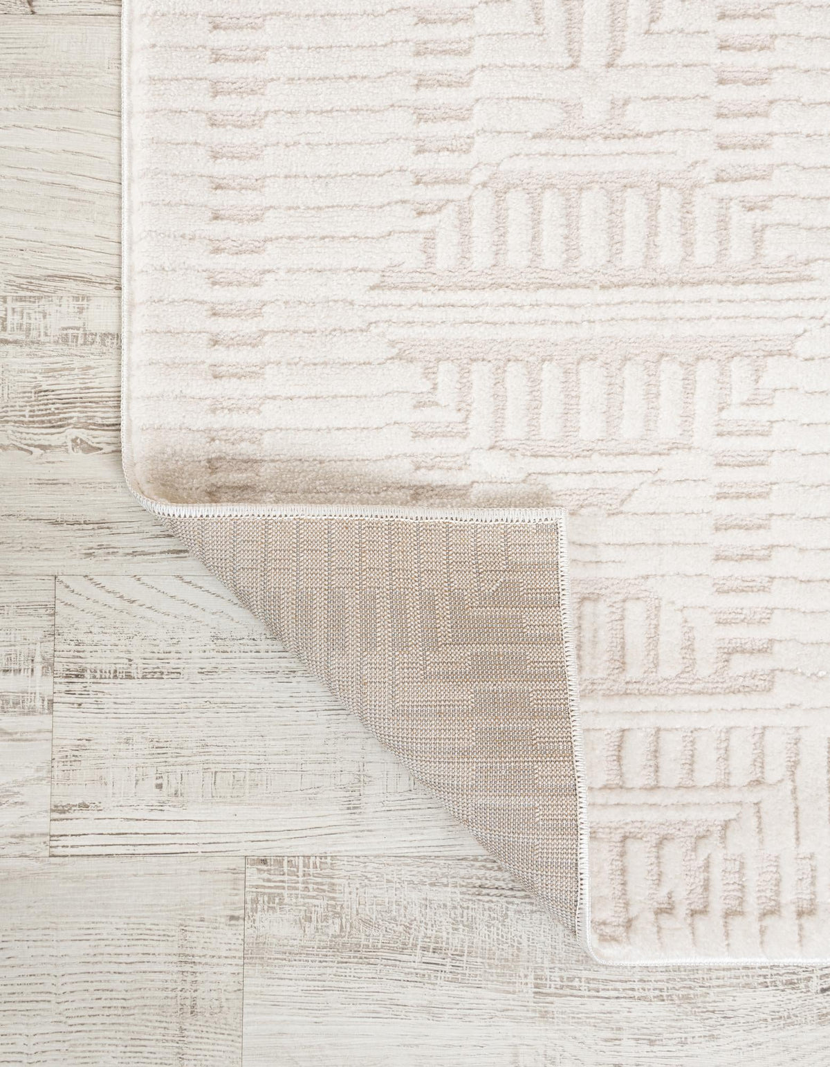 Haven Tapestry Collection Area Rug -  TranquilGlade Runner Ivory White  lifestyle 47