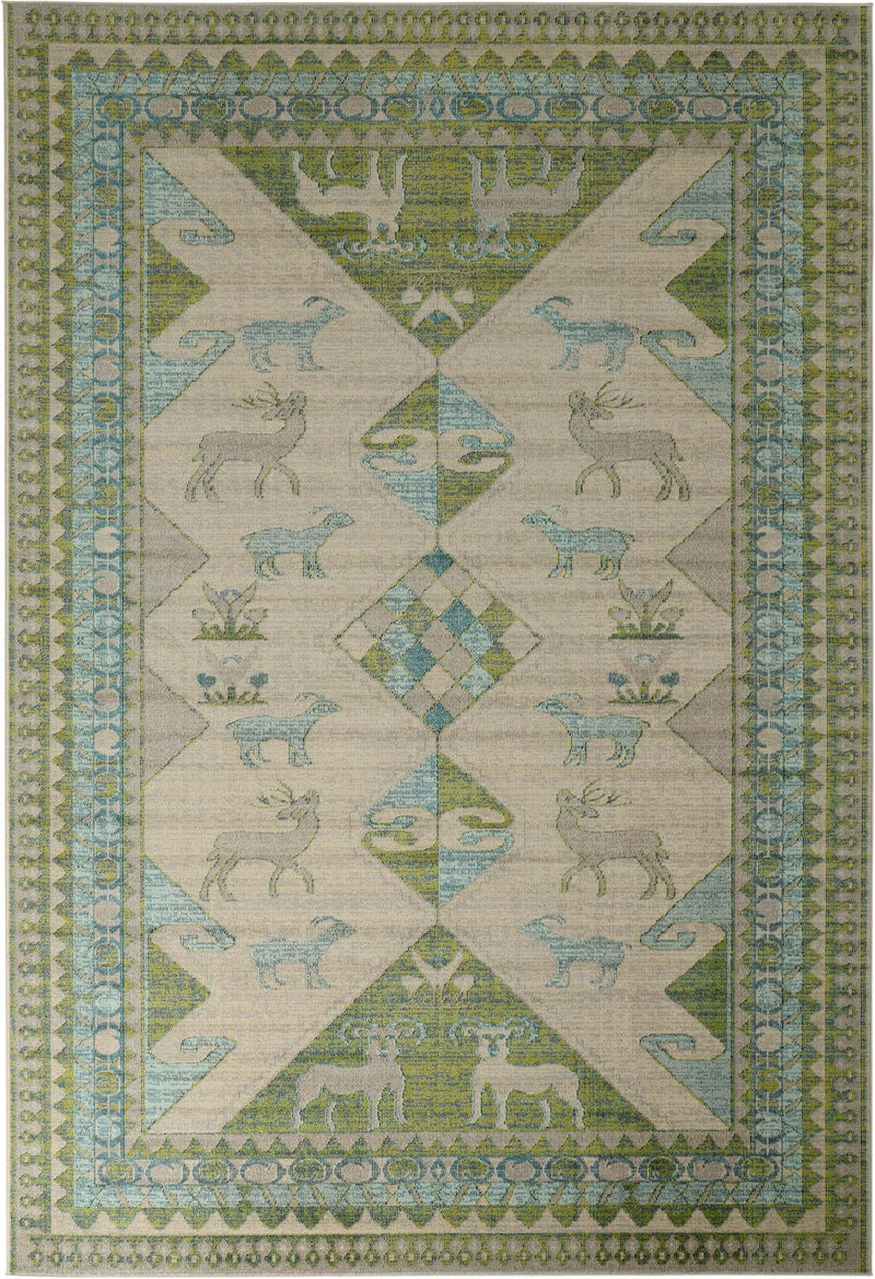 Sedona Vista Collection Area Rug -  Nolina Rectangle Green  lifestyle 2